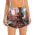 thumbnail image 2 of Gukieu fairy-tale-world-with-delicious-candy Print Women's Sports Shorts with Drawstring Elastic Waistband for Running, Yoga, Fitness-Medium, 2 of 7
