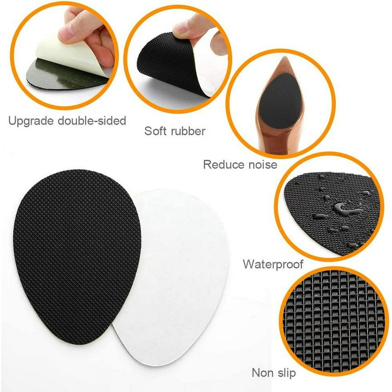 10pcs Round Shape Soft Silicone Gel Adhesive Heel Grips Pads Liner