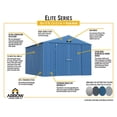thumbnail image 3 of Arrow Elite Steel Storage Shed, 10x12, Cool Grey, 3 of 8