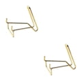 thumbnail image 1 of kurtrusly Contemporary Iron Ores Stone Display Stand Chic Rock Holder Base Home Office Decor Golden L 2Set, 1 of 6
