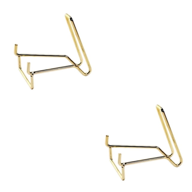 kurtrusly Contemporary Iron Ores Stone Display Stand Chic Rock Holder Base Home Office Decor Golden L 2Set
