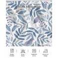 thumbnail image 5 of Blue Leaf Wrap Around Bed Skirts for California King Bed 16" Drop,Bed Skirt with Adjustable Elastic Belt Dust Ruffle Bed Valance Watercolor Pastoral Purple Plant Fall Fruit Bed Frame Cover, 5 of 7