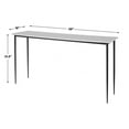 thumbnail image 6 of Uttermost Nightfall Contemporary Iron and Marble Console Table in White/Black, 6 of 7