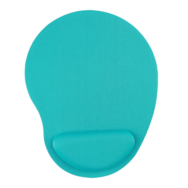 Reposamuñecas para ratón, almohadilla ergonómica de color azul y verde, suave y cómoda, ideal para juegos en casa o en la oficina.