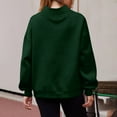 thumbnail image 3 of Womens Oversized Sweatshirts Turtleneck Pullover Long Sleeve Tops 2025 Fall Fashion Preppy Outfits Dark Green 2XL, 3 of 6
