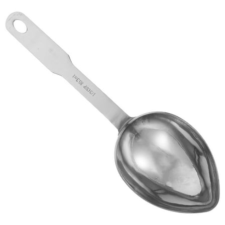 CTIRCHIU 1 Set Ergonomic Metal Measuring Spoon with Handle, Baking Scoop 9.8x2.7x0.8 Inch for Professional Kitchen Use