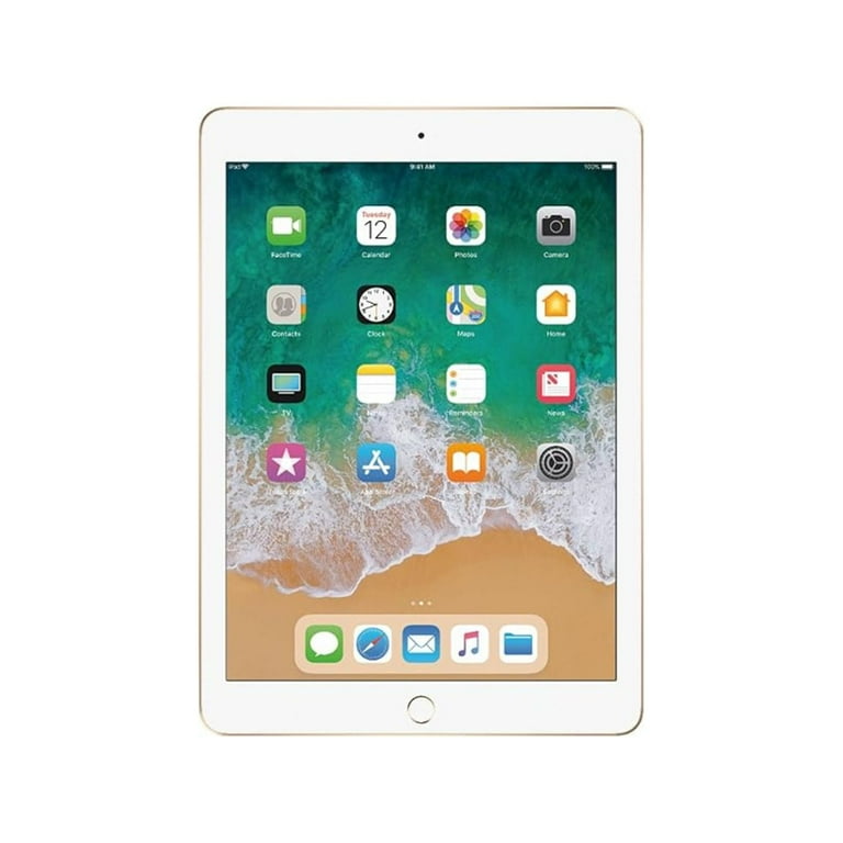 Pre-Owned Apple iPad 5th Gen A1822 (WiFi) 32GB Gold Bundle with