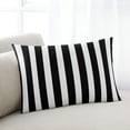 thumbnail image 2 of Modern Farmhouse Black White Stripes Standard Size Pillow Cover, Pillowcase Protectors with Zipper, Breathable Decorative Throw Pillow Case Cover, Pillow Shams for Couch Sofa 20x26Inch, 2 of 7