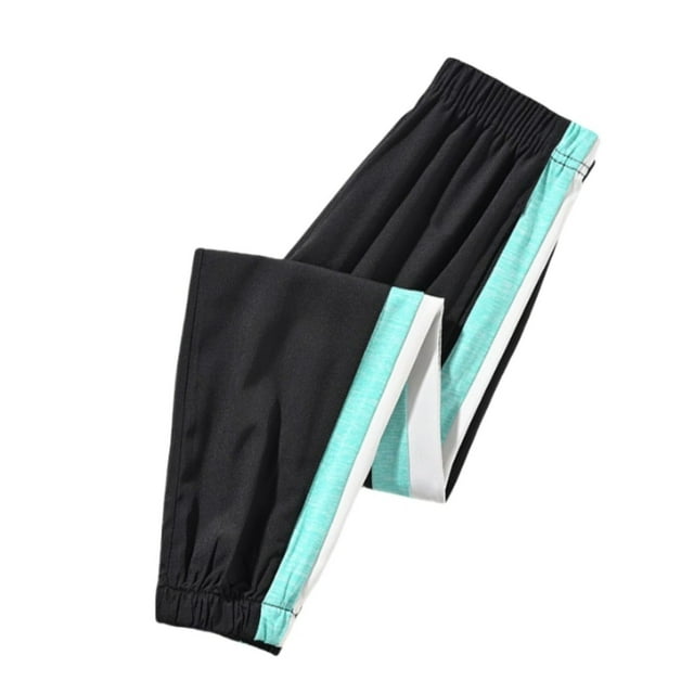WEIYLL Pantalon Garçon Jeunesse Randonnée Léger Sports Plein Air avec Poches Vert Menthe Taille 3-4 Ans