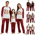 thumbnail image 6 of Aloohaidyvio Ekouaer Family Christmas Pajamas Matching Sets Long Sleeve Couple Pjs Holiday Sleepwear Soft Loungewear, 6 of 6