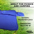 thumbnail image 4 of Roll Up Picnic Blankets Set of 10, Bulk Pack - Great outdoor blanket for Camping, Picnic, Beach, Sports, Outdoor Activities - Blue, 4 of 5