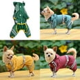 thumbnail image 4 of Balems Puppy Pet Dog Raincoat Clothes Glisten Hoody Rain Jackets Apparel, 4 of 5