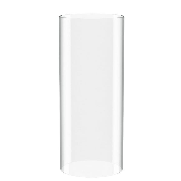 SUNWO Borosilicate Glass, Clear Candle Holder, Glass Chimney for Candle Open Ended, Glass Hurricane Candle Holders Diameter 2.5", Height 14"