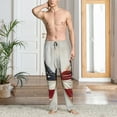 thumbnail image 6 of Lsque American Flag Butterfly Wall Print Men's Pajama Pants, Lounge Pant - Comfortable Home Wear,Elastic Waistband, Stylish Design-Small, 6 of 9