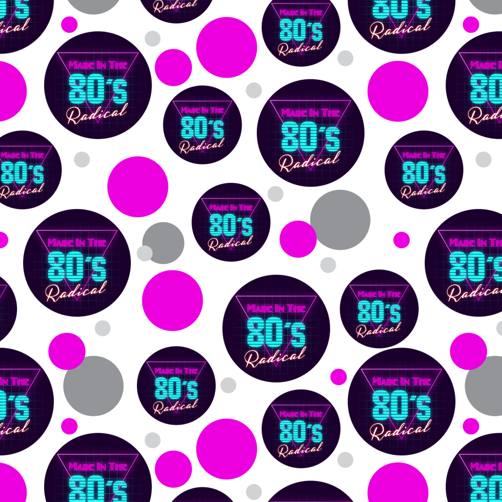 Made in the 80s Radical Premium Gift Wrap Wrapping Paper Roll