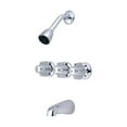 thumbnail image 1 of Central Brass 0968 Three Handle Tub & Shower Set - Polished Chrome, 1 of 3