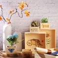 thumbnail image 4 of 8 Pieces Unfinished Wooden Boxes Square Wooden Storage Box Wooden Craft Stash Box Rustic Wooden Boxes Wooden Boxes Organizer for Art Crafts, Jewelry, 3 Sizes, 4 of 8