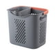 thumbnail image 2 of Cesta de lavandería portátil Macarena Diseño hueco organizador de almacenamiento de juguetes multifuncional Gris S y L, 2 of 8