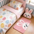 thumbnail image 4 of Mouliraty Easter Bathroom Rug, 23.6x15.7in Bunny Drawing Floor Mat for Bedroom Porch Hallway Dorm Easter Home Decoration, Soft and Absorbent Easter Bath Mat, Non Slip Cute Rug for Shower Bedroom, 4 of 8