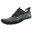thumbnail image 2 of Zapatos De Vadeo Zapatos de agua de playa para hombre, zapatos descalzos de malla para senderismo al aire libre (41 verde militar) Likrtyny Para Estrenar, 2 of 7