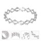 thumbnail image 2 of 1PC elegante anillo estirable femenino 2 en 1 anillo de pulsera anillo de diamantes de imitación de plata, 2 of 7