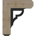 thumbnail image 3 of 3 1/2"W x 15 1/2"D x 18"H Bradford Craftsman Ironcrest Smooth Bracket, Douglas Fir (1 1/2"W x 7 1/2"D x 10"H Iron Bracket), 3 of 5
