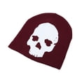 thumbnail image 3 of Premium Cotton Blend Glow in the Dark Skull Beanie Cap Hat, 3 of 5