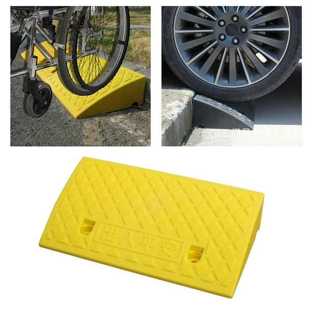Rampa de silla de ruedas de plástico perfecl portátil 11cm amarillo