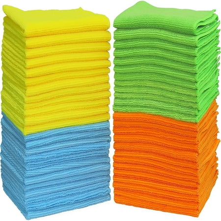 50 Pack Microfiber Cleaning Cloths 12×16 Inch Super Absorbent Reusable Towels 4 Colors 50 Pack Microfiber Cleaning Cloths 12×16 Inch Super Absorbent Reusable Towels 4 Colors