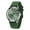 Green, variant on Quartz Watch for Men, Fashion Sports Men Watches with Silicone Strap, Date & Day Calendar, Casual Waterproof Men's Watch, Red