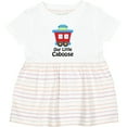 thumbnail image 3 of Inktastic Train Our Little Caboose New Baby Girls Baby Dress, 3 of 5