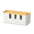 thumbnail image 1 of veasfak Cable Cord Organizer Hider Insulated Desktop Wire Management Concealer for Power Short White, 1 of 9