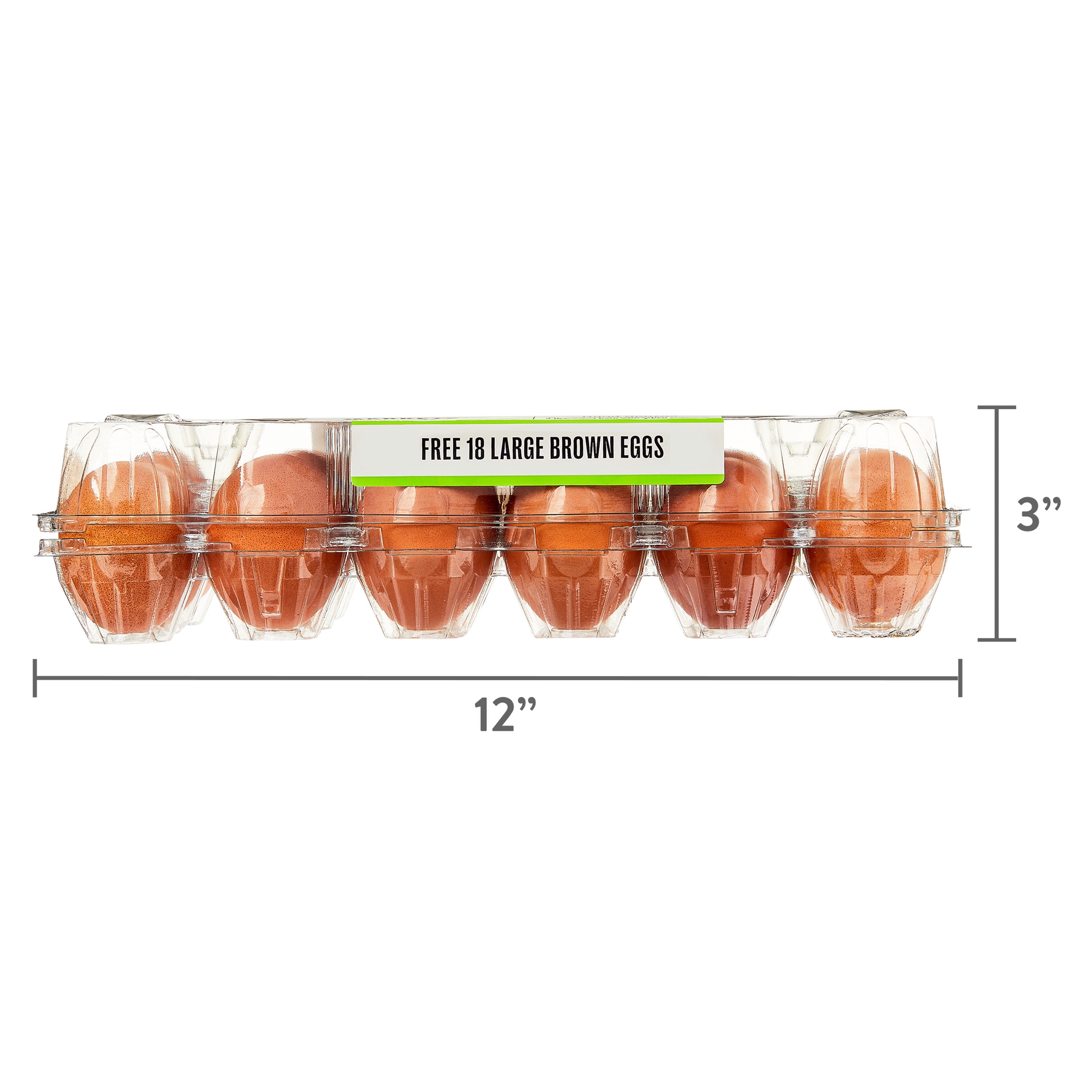 Marketside Organic Cage-Free Brown Large Eggs, 18 Count
