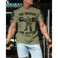 thumbnail image 3 of Gymish The Heavier The Better Workout Shirt for Men – Funny Gym T-Shirt, Men's Lifting Tee, Gym Shirts, Athletic Workout Clothes, 3 of 6