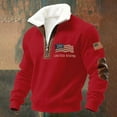 thumbnail image 4 of MuXiKeJi Clothes 250 Anniversary USA Sweatshirt Men American Flag Sweatshirt Long Sleeve Waffle 1776-2026 250th Anniversary Shirt, 4 of 4