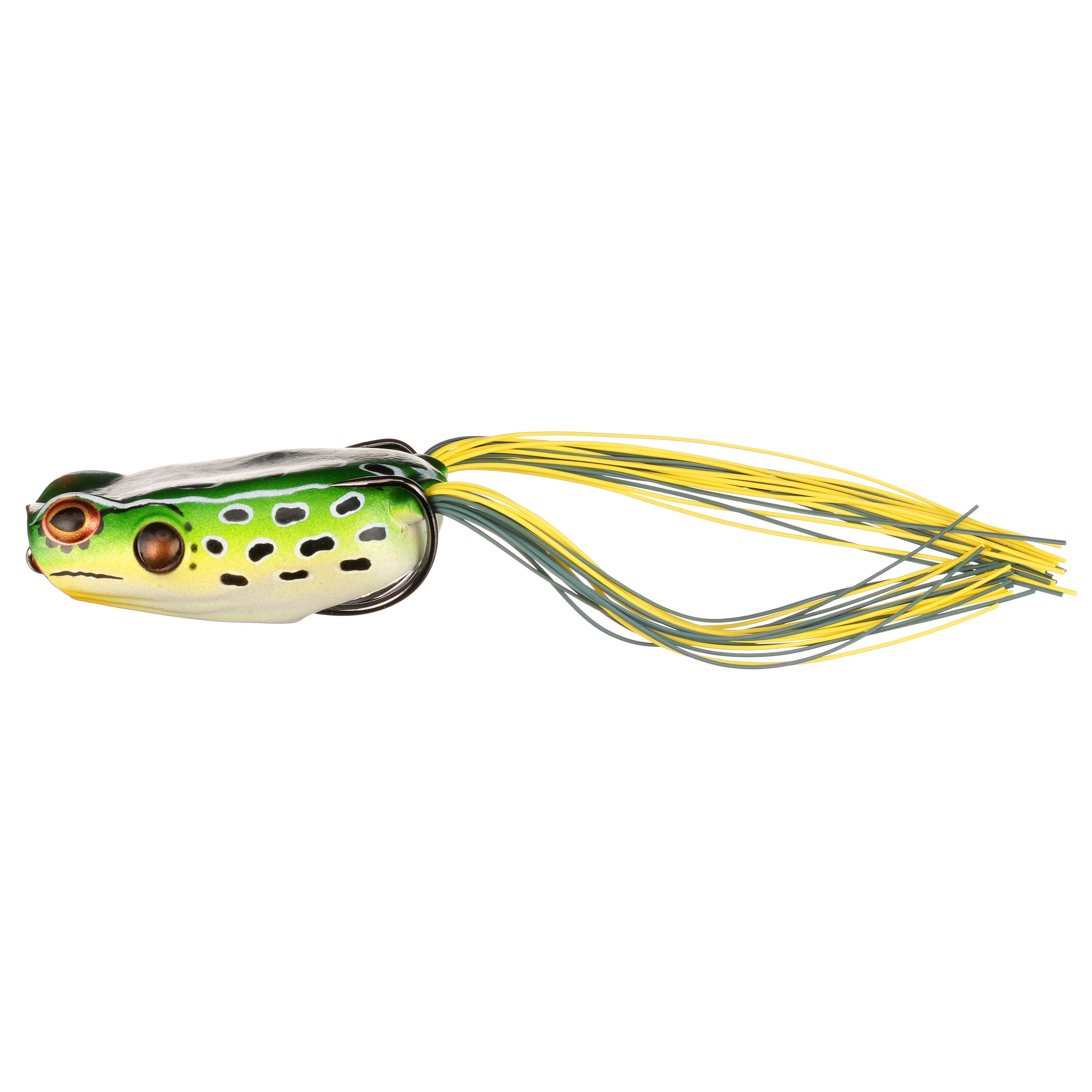 (2 pack) BOOYAH Poppin' Pad Crasher Hollow Body Frog Leopard Frog 3" 1/2 oz.