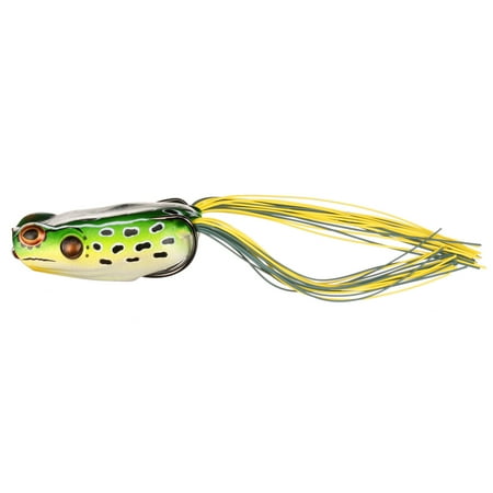 BOOYAH Poppin' Pad Crasher Fishing Lure Hollow Body Frog Leopard Frog 3 in
