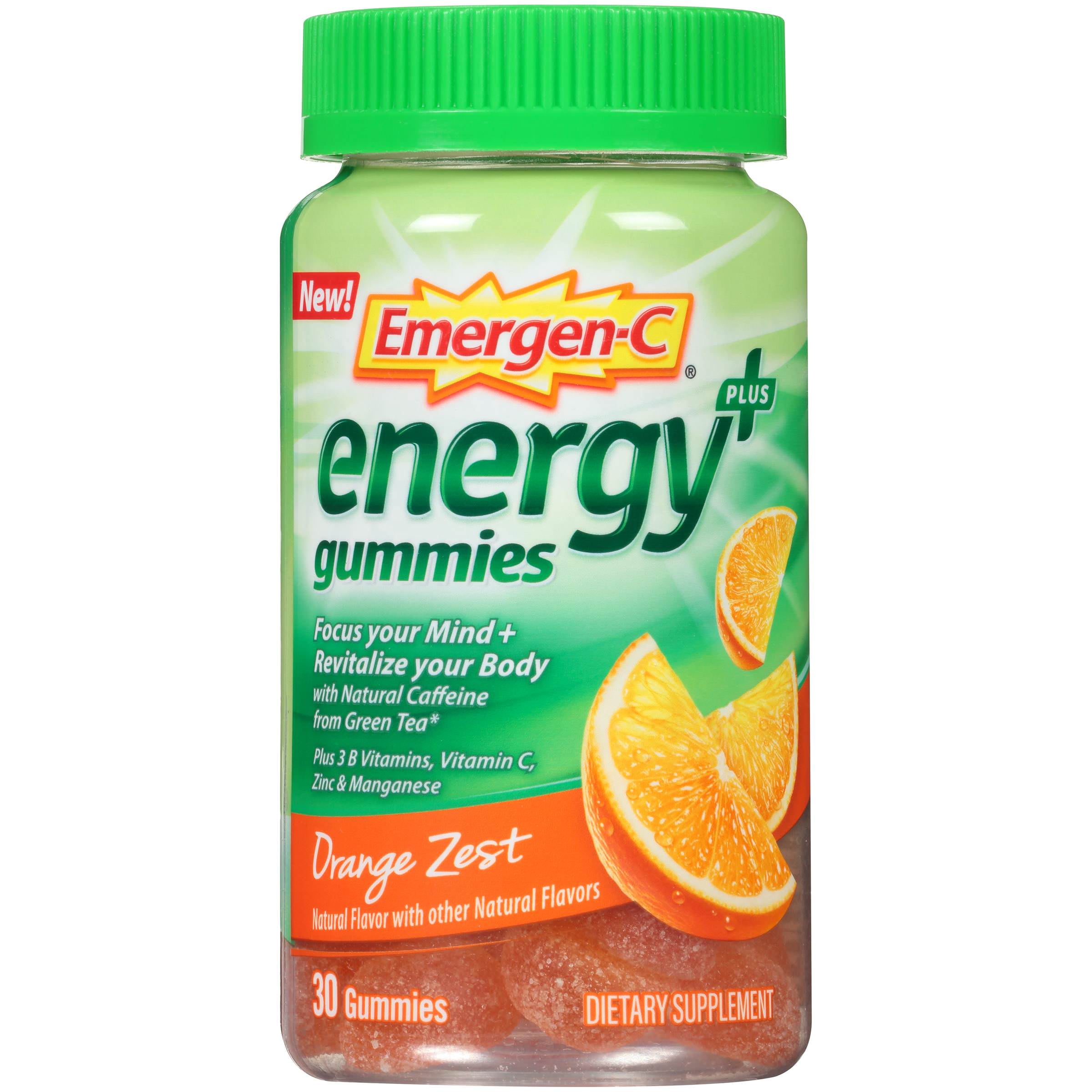 EmergenC Energy+ Gummies Orange Zest 30ct