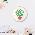 thumbnail image 4 of Cuadros Decorativos DIY plantas bordado trabajo hecho a mano artesanía punto de cruz Kit costura (511116) Tmvgtek embutido en tela, 4 of 9