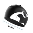 thumbnail image 2 of gorro de natación de silicona de pelo largo, gorro de natación de protección auditiva, gorro de natación impermeable flexible MFZFUKR CPB-DE-SSW433-1, 2 of 5