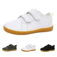 thumbnail image 3 of AJGRHE Kid Wide Barefoot Shoes for Boys Girls Outdoor Running Minimalist Walking Shoes Lightweight Footwear White1 12-13 Years, 3 of 9