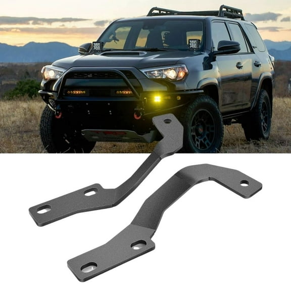 Nilight 9.5" Ditch Light Brackets Hood Hinges Mount Bracket Kit for Auxiliary Offroad Led Pod Light Work Light on 2010-2023 Toyota 4Runner,Black