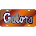 thumbnail image 1 of Plaque d'Immatriculation Découpée au Laser Orange - Logo Miroir, 1 of 1
