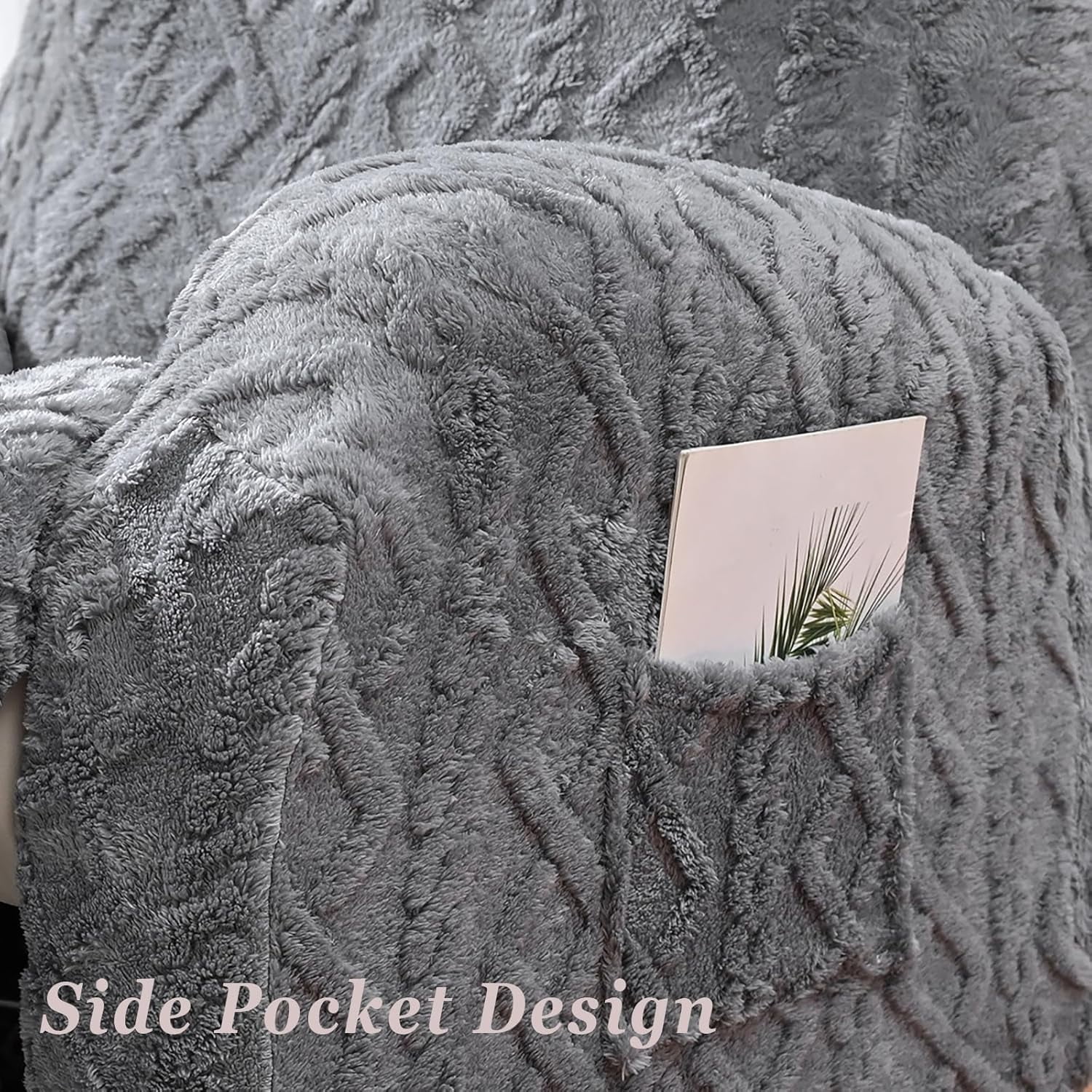 Solennerer Recliner Chair Covers 4-Pieces Reclining Chair Slipcovers with Pocket& Elastic Bottom, Soft Feel Fitted Lazy Boy Sofa Couch Cover Washable, Stretch Recliner Furniture Protector
