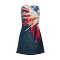 thumbnail image 7 of Axiiglly Summer Dresses for Women 4th of July Mini Dress Flag Print Casual Tank Dresses Independence Day Beach Dresses Patriotic Sleeveless Sundresses with Pockets, 7 of 7