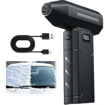 WEGFTDUOP Compressed Air Duster, 130000RPM Powerful Cordless Electric Air Duster, Rechargeable Stepless Speed Regulation Dust Blower for PC, Keyboard, House, Car and Outdoor