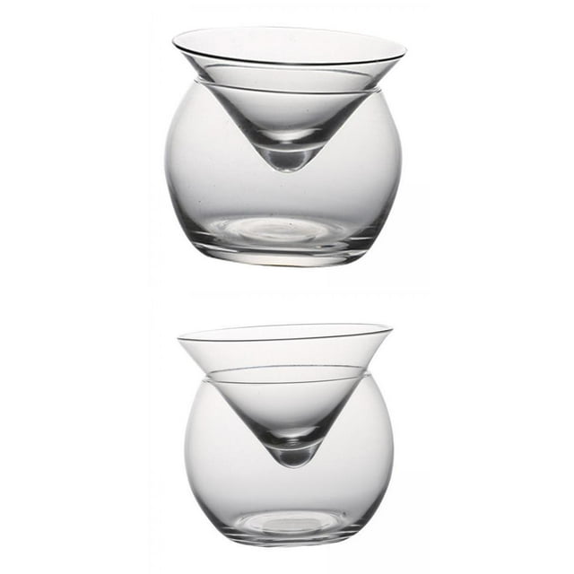 2 tazas moleculares esféricas triangulares para bebidas de para barra BLESIY Capa intermedia de mezcla molecular