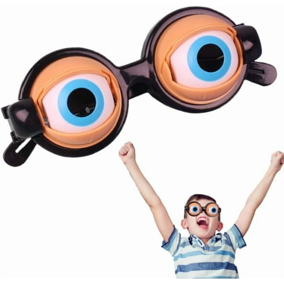 1pcs,Funny Glasses for Adults Crazy Eye Glass Googly Eye Glasses Adult Size Silly Sunglass With Blinking Eyeball.,Black