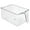 Clear, variant on mDesign Kitchen Pantry Cabinet Refrigerator Storage Bin - 4 Pack, Large, Clear