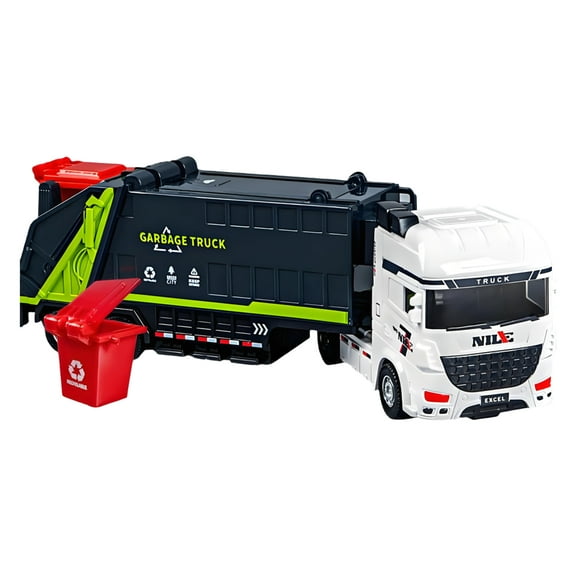 BESTSKY Toy Cars,Garbage Truck Car Toy,Bi-Directional Inertia Car Toys,Style1